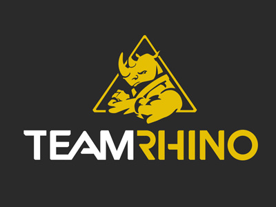 Team Rhino Brazilian Jiu-Jitsu Trademark brand identity identity logo martial arts rhino