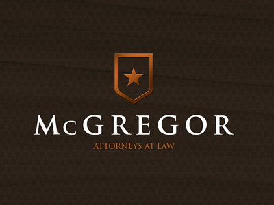 McGregor Identity brand identity identity legal m shield star trademark