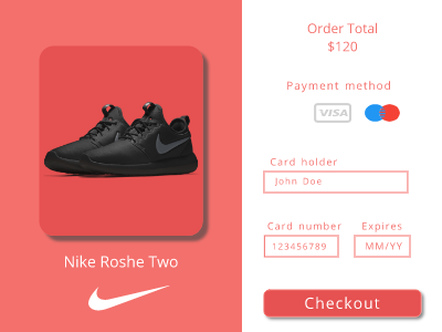 Check out payment 002 dailyui