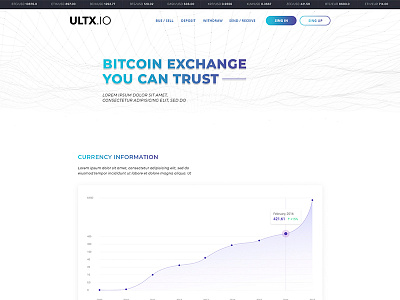 ULTX.io - Cryptocurrency Exchange bitcoin btc crypto exchange crypto wallet cryptocurrency design eth etherium exchange product ui ux web webdesign webdevelopment website