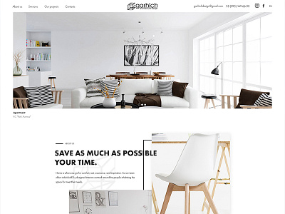 Garhich Design - Studio design and interior brand building business card corporate design flat identity branding interior landing landingpage product ui ux web webdesign webdevelopment website