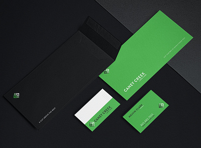 Collateral for a Lawn Care Company branding collateral green identity lawn care logo