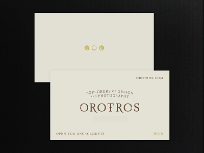 Business Cards for a Traveling Creative Studio branding business card foil gold hand lettering identity typography