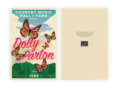 Dolly Parton Poster band poster country music dolly parton gig poster hand lettering illustration music poster tennessee typography