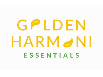 Golden Harmoni Essentials cosmetics identity logo natural oils perfume yin yang