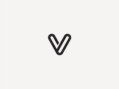 V Monochrome brand branding branding design icon logo monochrome symbol