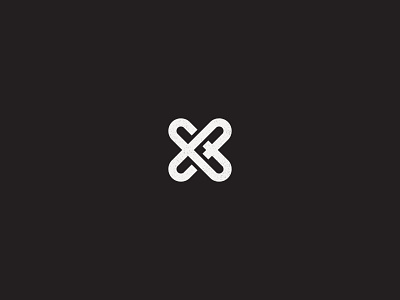 X Monochrome brand branding branding design icon logo monochrome symbol