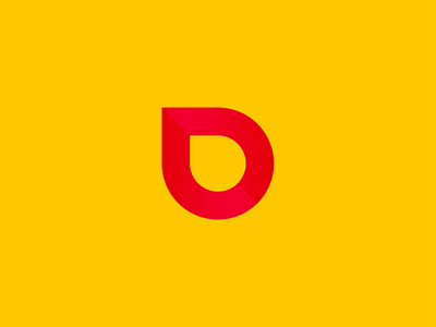 D icon logo symbol