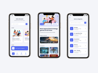 Games finder mobile mobile app mobile design mobile ui uxui
