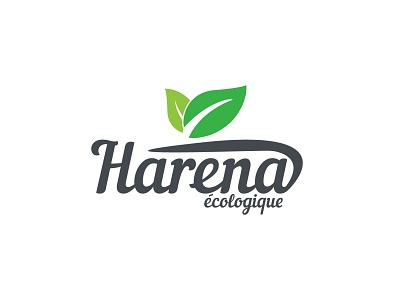 Harena écologique branding desing green illustration inovatic logo