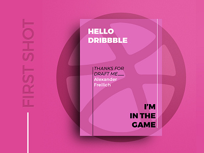 Hello guys 2d color debut dribbble firstshot flatdesign hello illustrator minimal poster