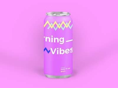 Morning Drink for moring vibes 2d behance colours design gradient morning pink typography ui uiux ux vibes