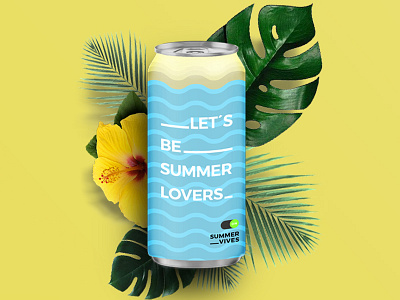 __LET´S BE_____SUMMER LOVERS_ 2d behance colours design floral gradient poster summer typography ui uiux ux