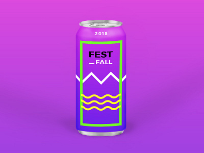 Festifall Drink 2d behance colours festival gradient pink print typography ui uiux ux
