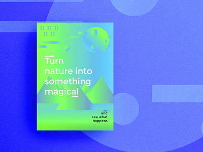 Magical Things 2d behance colours flatdesign minimal mobile poster print typography ui uiux ux