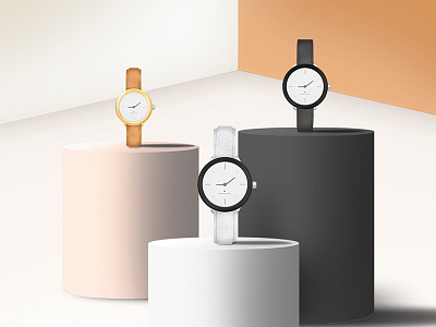 Momento - Watches 2d 3d behance black branding brown colours design graphicdesign industrial pink product shot ui uiux ux watches white
