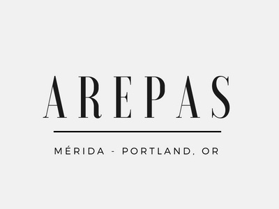 Logo Development Arepas arepas graphic design logo development portland