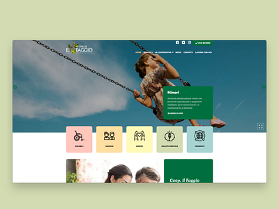 Il Faggio \ Website desktop redesign social ui web web design website