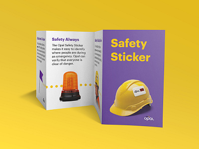 Opal Safety Sticker Pamphlet opal pamphlet print safety safety sticker sticker the opal system