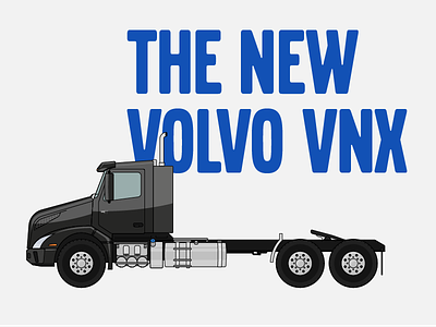 Volvo VNX Illustration illustration thin line vnx volvo
