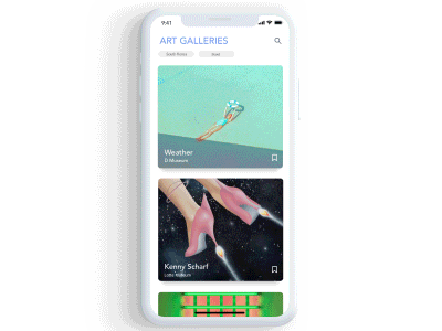 Art Galleries APP UI Design app app design design mobile ui ux