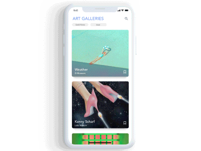 Art Galleries APP UI Design