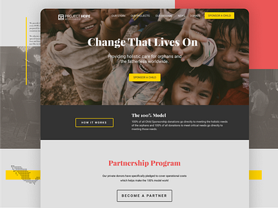 Project Hope design website