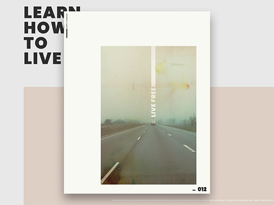 drive art design experiment minimal photography poster print typography