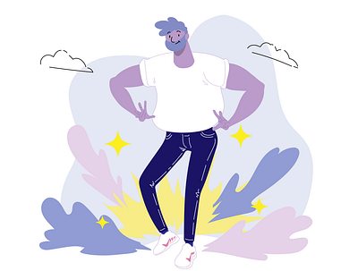 Brand New Jeans animation boy clothing design dribbble fashion illustration jeans male man new shot thicc thicc king vector