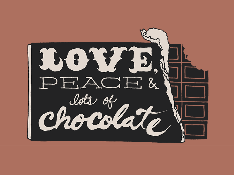 Chocolate chocolate design graphic illustration lettering