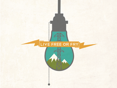 Live Free or Fry campaign environment light bulb mountain new hampshire northern pass