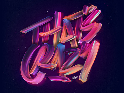 That's Crazy! graphic design hueso lettering script type typography