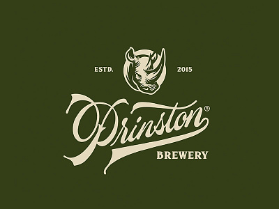 Prinston Brewery beer branding brewery graphic design hueso lettering script type typography