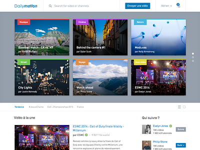 Dailymotion redesign app dailymotion design redesign ui web