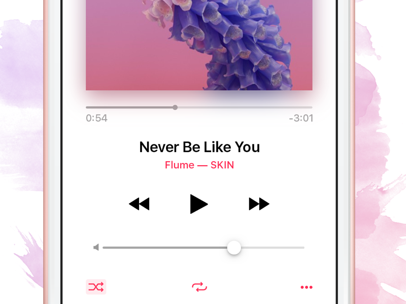 iOS 10 Music Player by Adrien Rochet on Dribbble