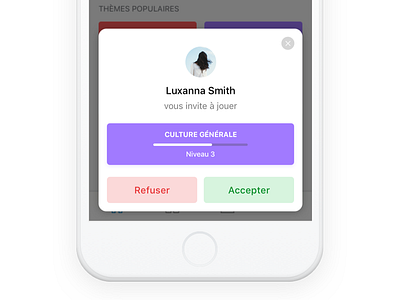 TapQuizz - Invitation app clean design ios minimalist popup ui ux