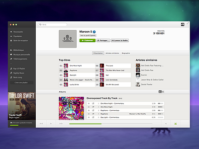 Redesigned Spotify for Mac app design mac music redesign spotify
