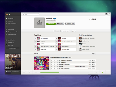 Redesigned Spotify for Mac