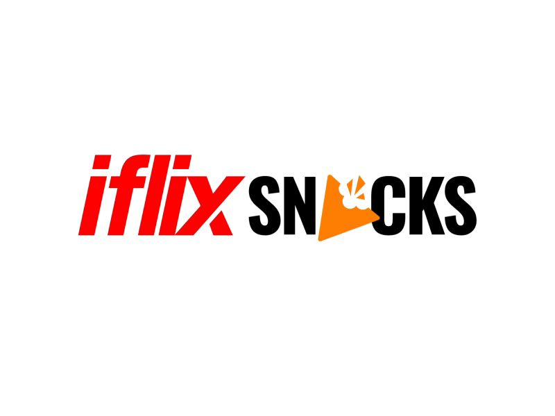 Iflix Snacks bumper cool logo ident mograph