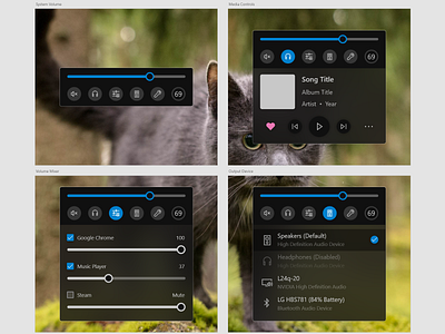 System Volume concept mac os software system ui ux windows 10