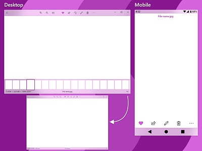 Photo Viewer android app concept fluent design ios photos program software ui uwp ux windows windows 10