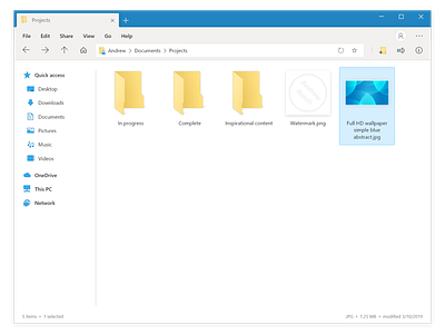 File Explorer app concept design desktop file explorer files redesign software ui uwp ux windows windows 10