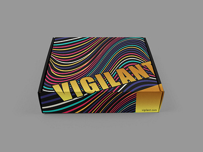 VIGILANT Box Design box box design brand branding design gift box illustration packaging pattern vigilante