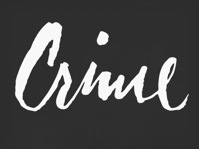 Crime Detail brush calligraphy identity lettering logotype typography