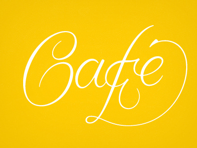Café. calligraphy identity lettering ligature logotype travel typography