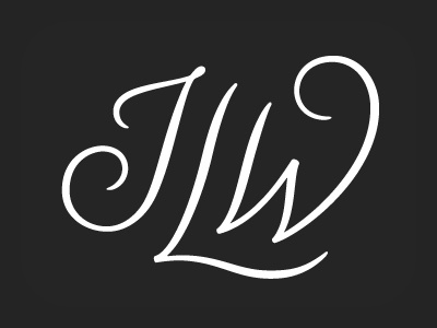 JLW, Monogram. calligraphy identity lettering logotype monogram typography