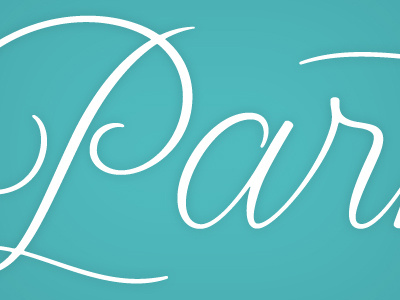 Parker. calligraphy identity lettering ligature logotype typography