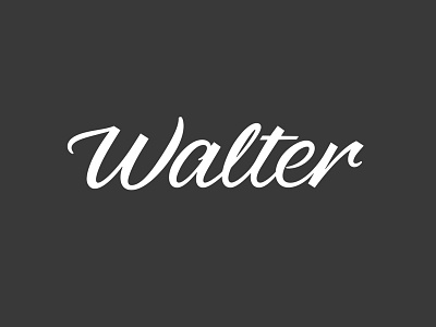 Walter Magazine, Logotype by Andy Luce on Dribbble
