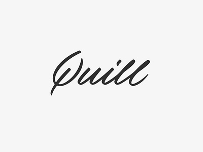 Quill, Wordmark. by Andy Luce on Dribbble