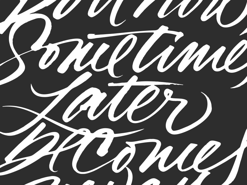 Brush, WIP. expressive typography brush calligraphy lettering